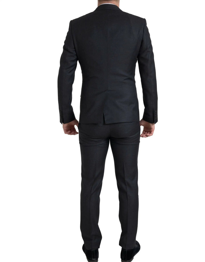 Dolce &amp; Gabbana Black 3 Piece Single Breasted MARTINI Suit
