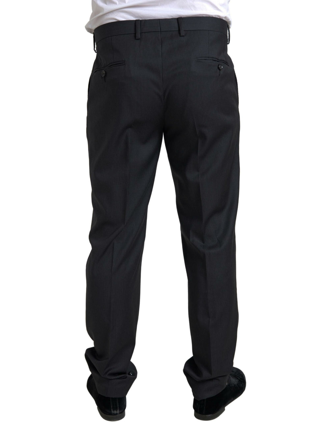 Dolce & Gabbana Elegant Black Two-Piece Slim Fit Suit