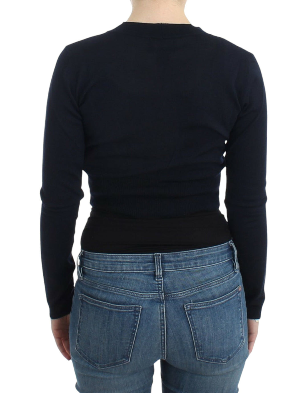 Cavalli Sample Sale Cavalli Black cropped wool cardigan - | Designer outlet