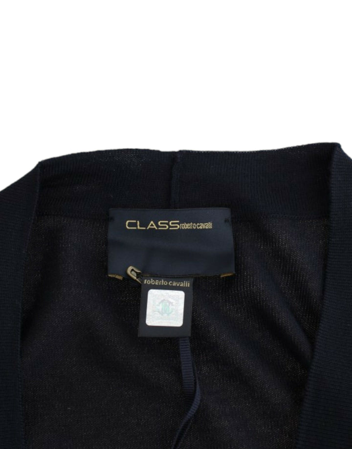 Cavalli Sample Sale Cavalli Black cropped wool cardigan - | Designer outlet