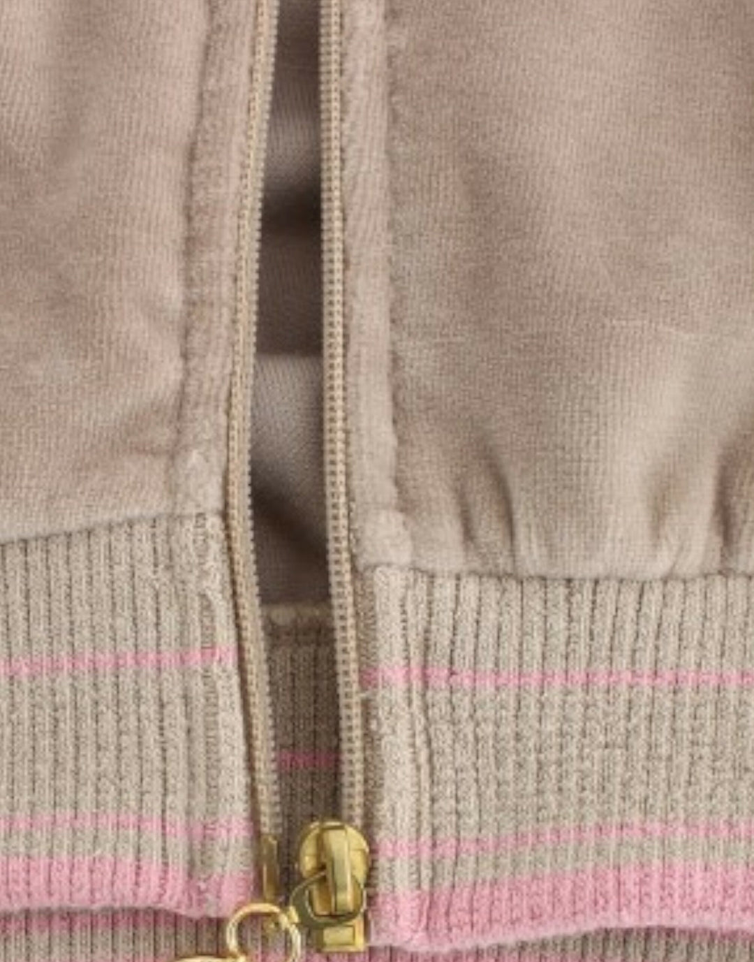 Cavalli Sample Sale Cavalli Beige velvet zipup sweater - | Designer outlet