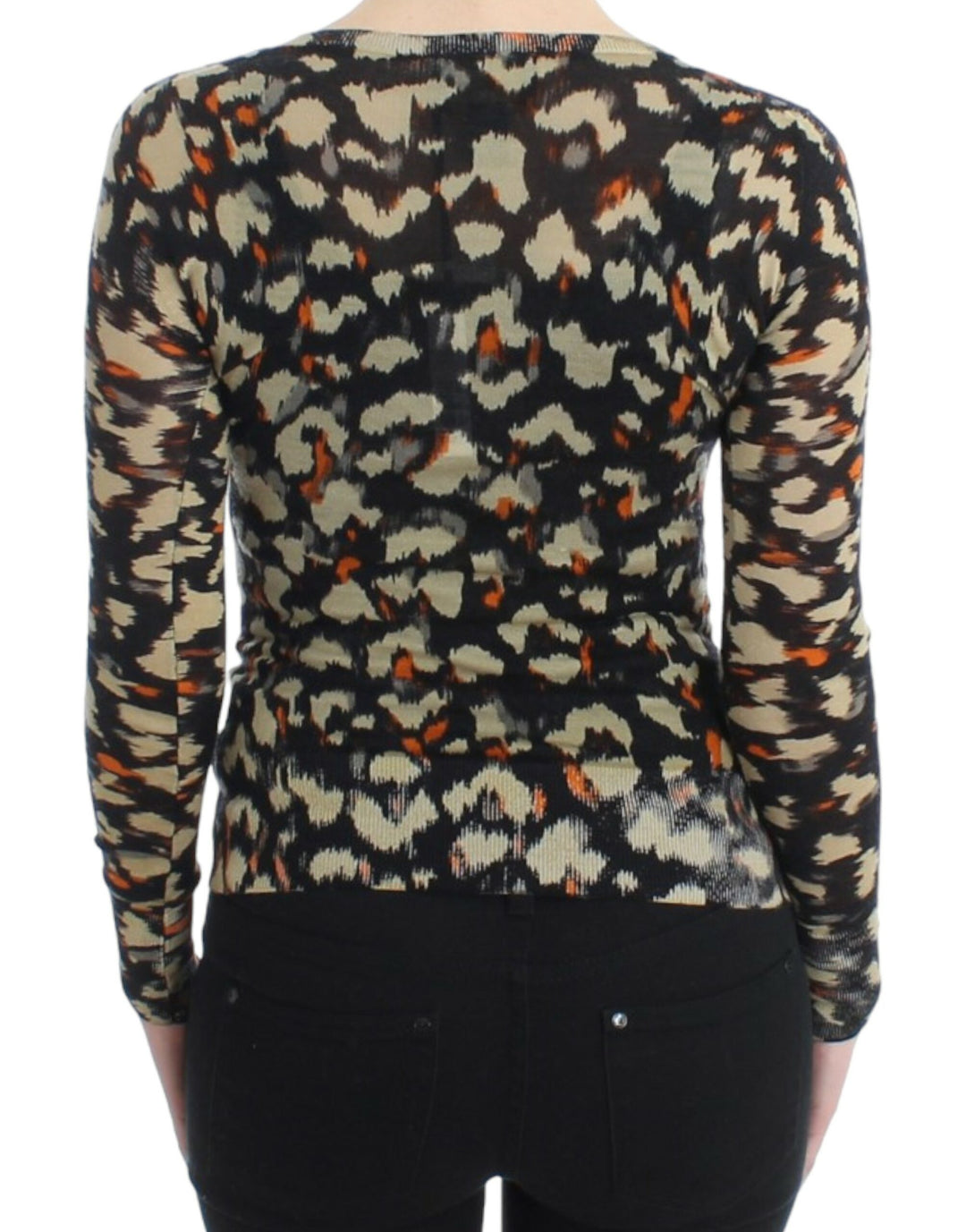 Cavalli Sample Sale Cavalli Multicolor v-neck wool jumper - | Designer outlet
