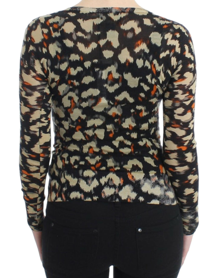 Cavalli Sample Sale Cavalli Multicolor v-neck wool jumper - | Designer outlet