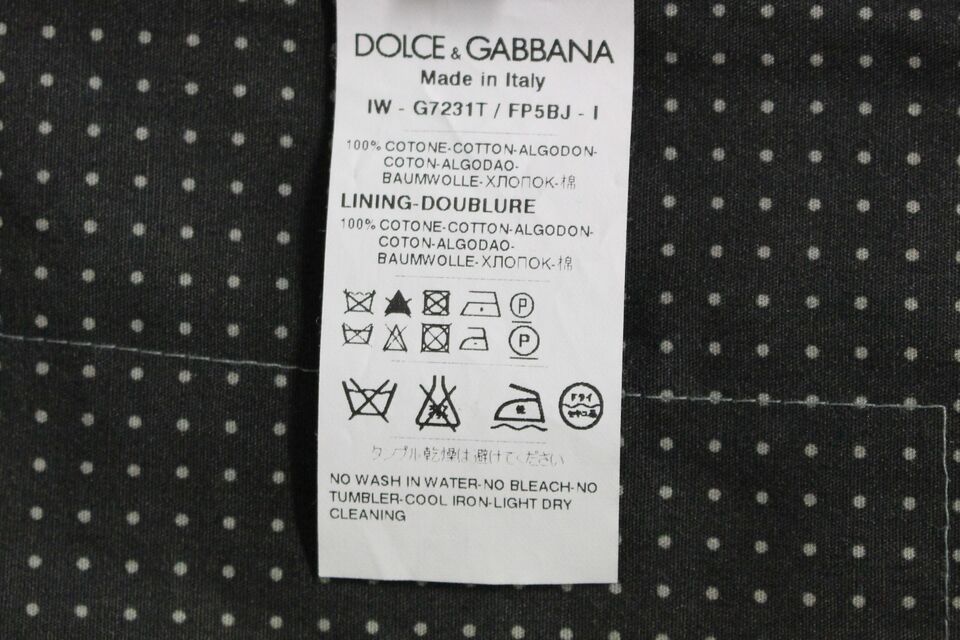 Dolce &amp; Gabbana Sample Sale Dolce &amp; Gabbana Gray Polka Dot Dress Vest Gilet Weste - | Designer outlet