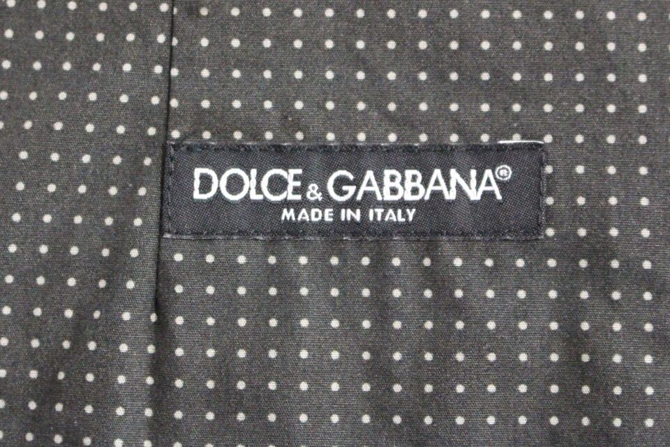 Dolce &amp; Gabbana Sample Sale Dolce &amp; Gabbana Gray Polka Dot Dress Vest Gilet Weste - | Designer outlet