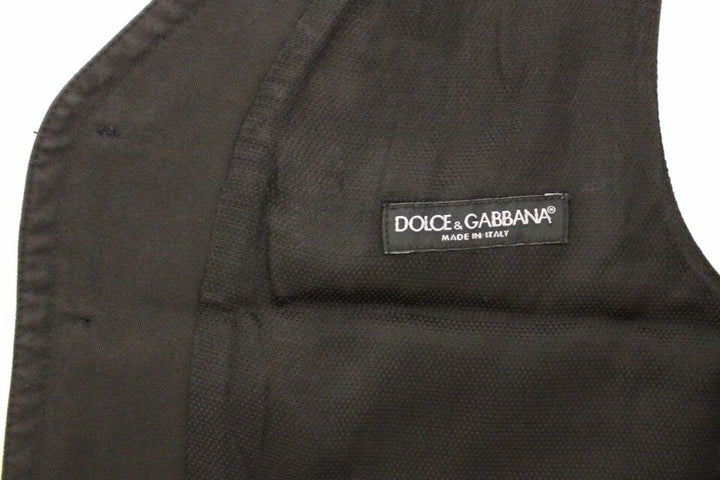 Dolce &amp; Gabbana Sample Sale Dolce &amp; Gabbana Black Cotton Blend Dress Vest Gilet - | Designer outlet