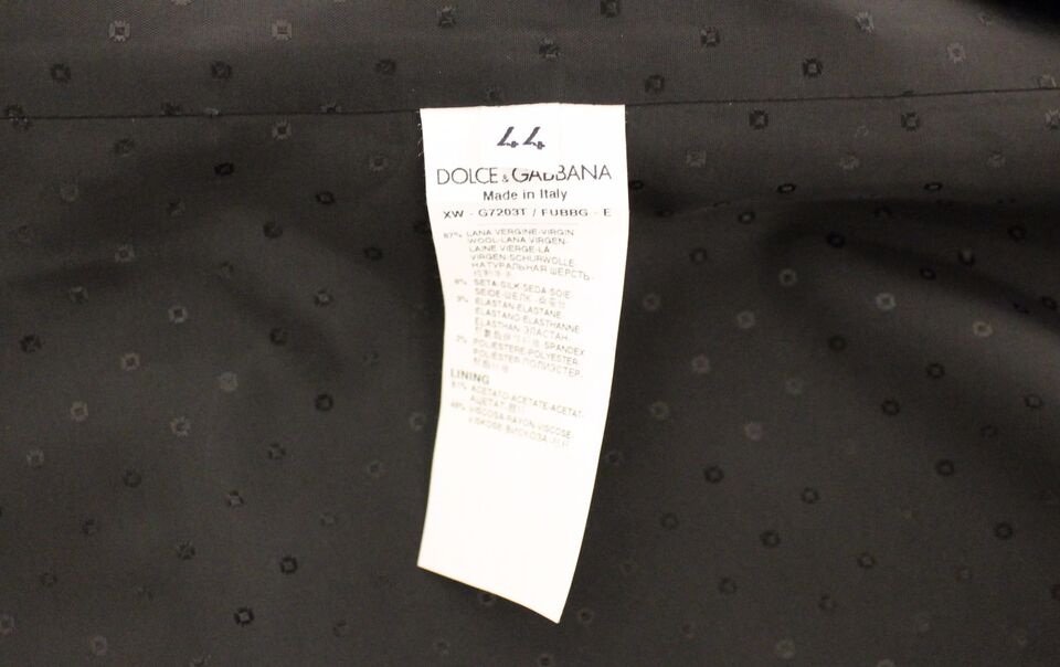 Dolce &amp; Gabbana Sample Sale Dolce &amp; Gabbana Black Wool Silk Stretch Dress Vest Blazer - | Designer outlet