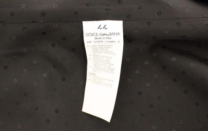 Dolce &amp; Gabbana Sample Sale Dolce &amp; Gabbana Black Wool Silk Stretch Dress Vest Blazer - | Designer outlet
