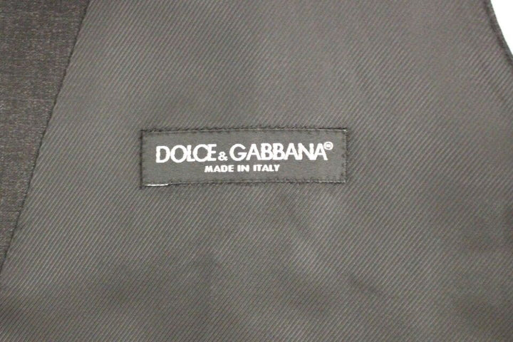 Dolce &amp; Gabbana Sample Sale Dolce &amp; Gabbana Gray Slim Fit Button Front Dress Formal Vest - | Designer outlet