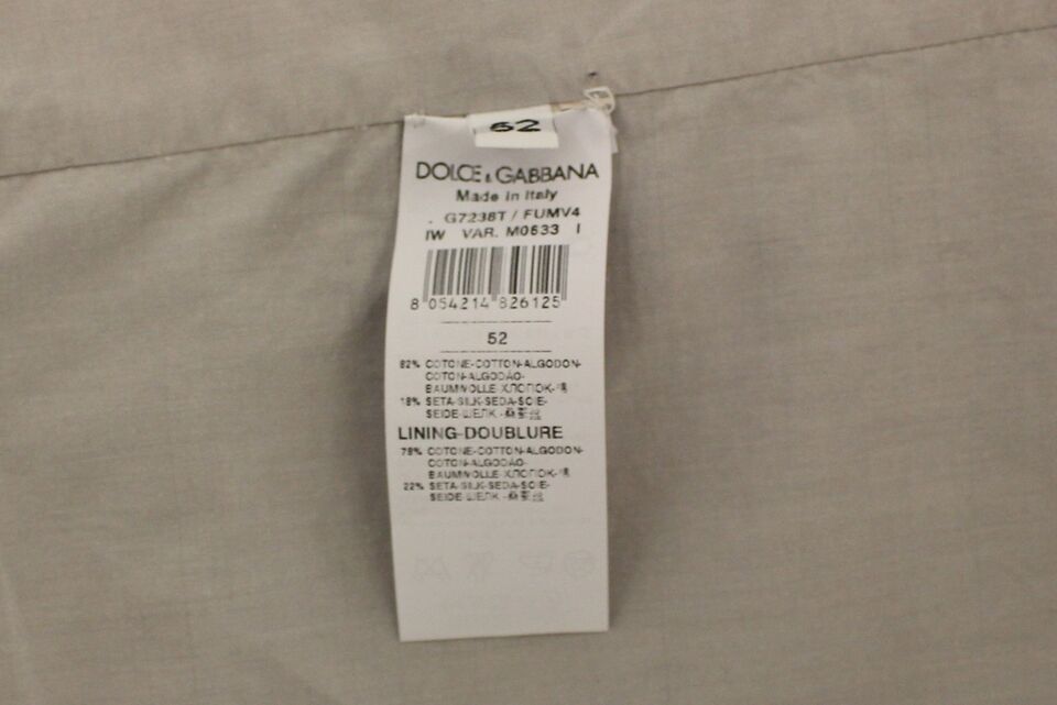 Dolce & Gabbana Beige Cotton Silk Blend Dress Vest Blazer by Dolce & Gabbana outlet now on sale