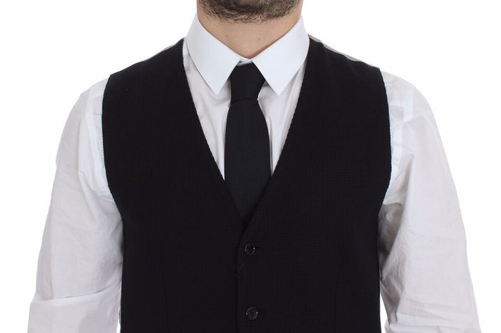 Dolce &amp; Gabbana Sample Sale Dolce &amp; Gabbana Black Cotton Dress Vest Blazer Jacket - | Designer outlet