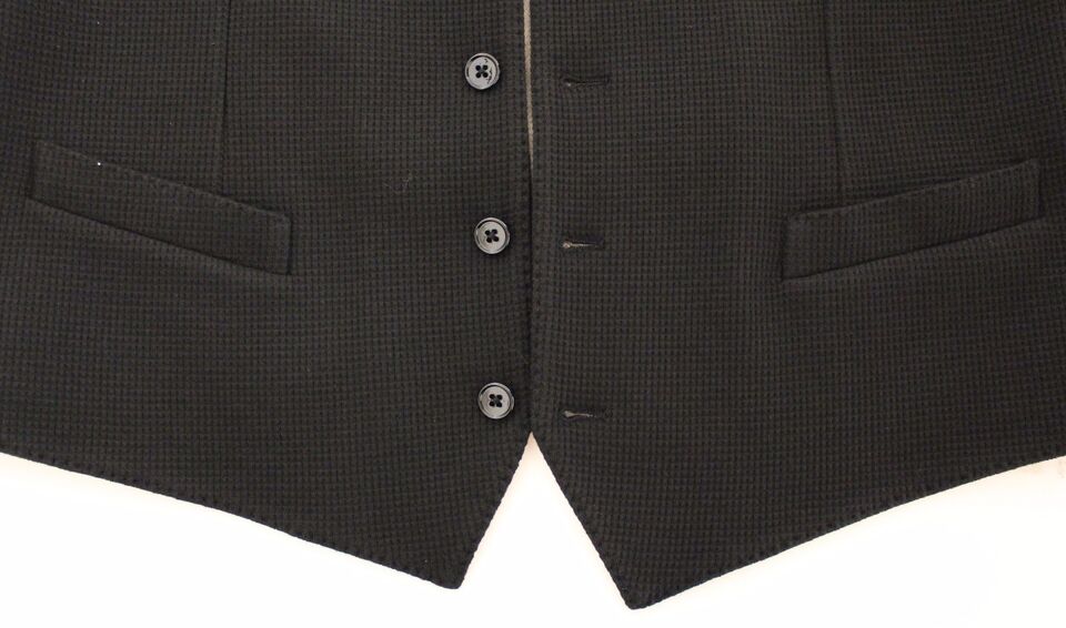 Dolce &amp; Gabbana Sample Sale Dolce &amp; Gabbana Black Cotton Dress Vest Blazer Jacket - | Designer outlet