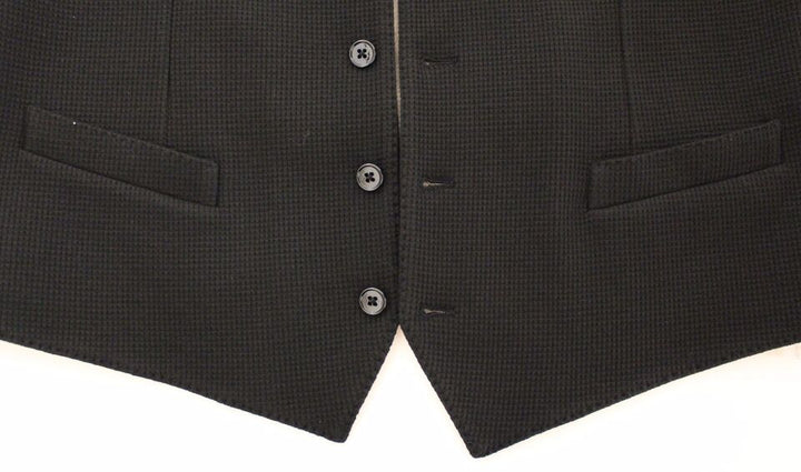 Dolce &amp; Gabbana Sample Sale Dolce &amp; Gabbana Black Cotton Dress Vest Blazer Jacket - | Designer outlet
