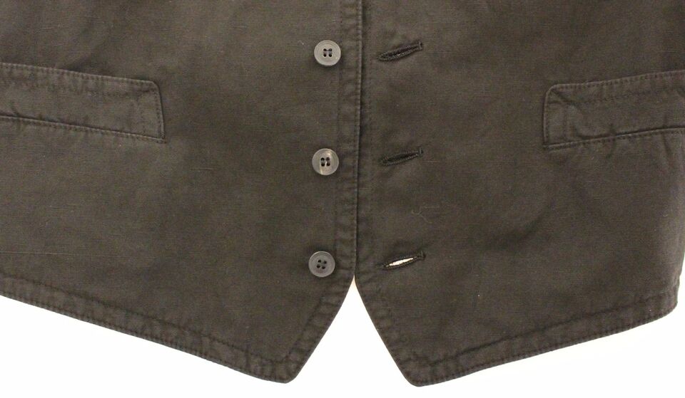 Dolce &amp; Gabbana Black Flax Cotton Dress Vest Blazer by Dolce &amp; Gabbana outlet now on sale