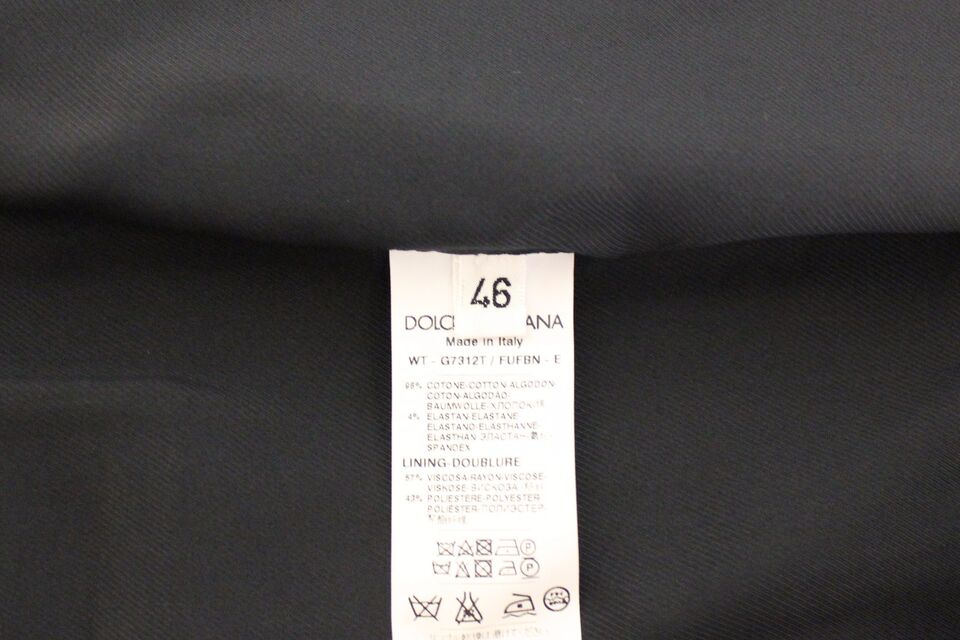 Dolce &amp; Gabbana Blue Cotton Stretch Dress Vest Blazer by Dolce &amp; Gabbana outlet now on sale