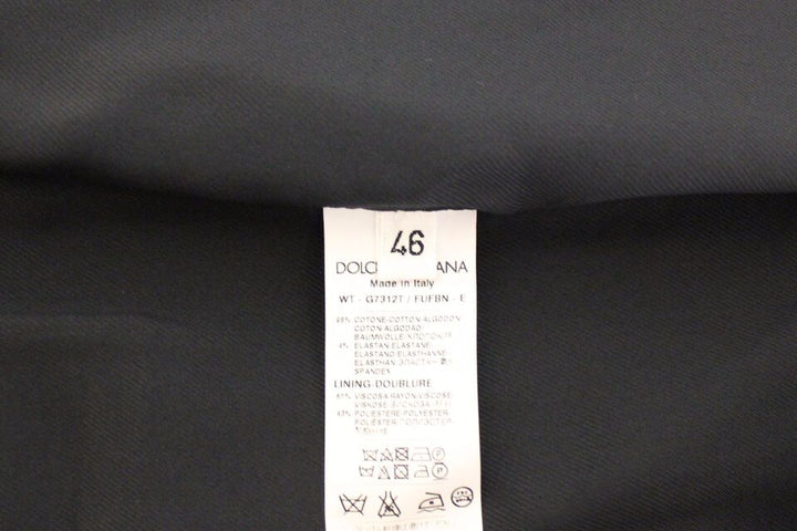 Dolce &amp; Gabbana Blue Cotton Stretch Dress Vest Blazer by Dolce &amp; Gabbana outlet now on sale