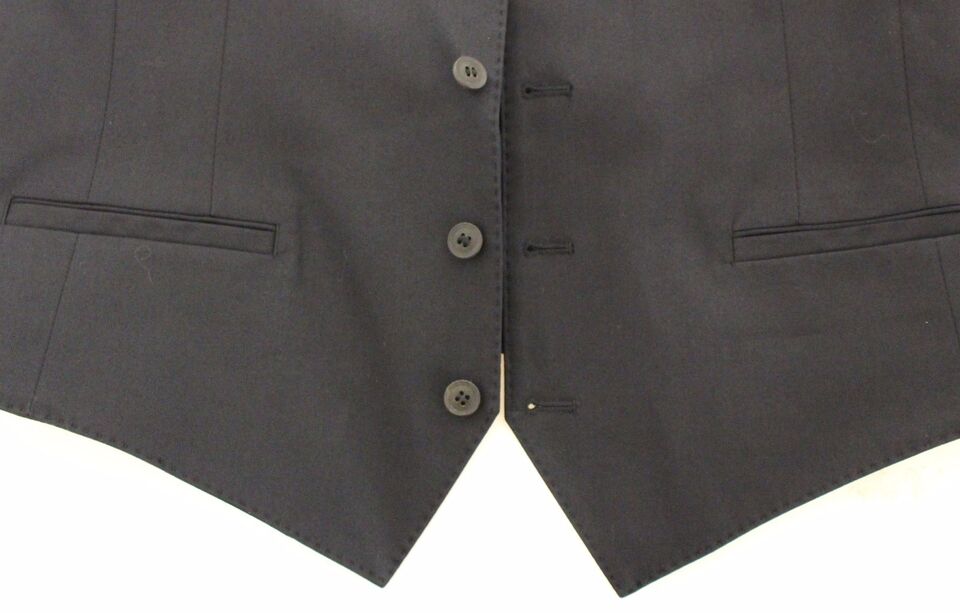 Dolce &amp; Gabbana Blue Cotton Stretch Dress Vest Blazer by Dolce &amp; Gabbana outlet now on sale