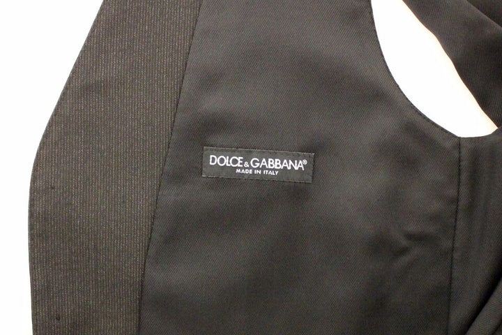 Dolce & Gabbana Gray Wool Stretch Dress Vest Blazer by Dolce & Gabbana outlet now on sale