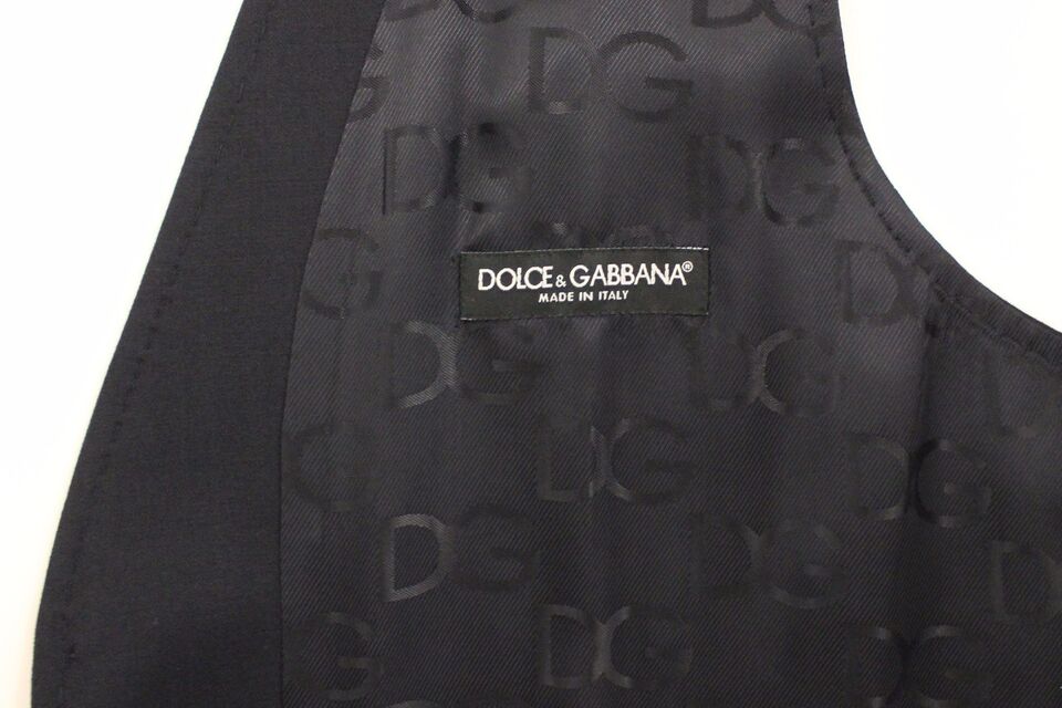 Dolce &amp; Gabbana Sample Sale Dolce &amp; Gabbana Blue Cotton Stretch Dress Vest Blazer - | Designer outlet