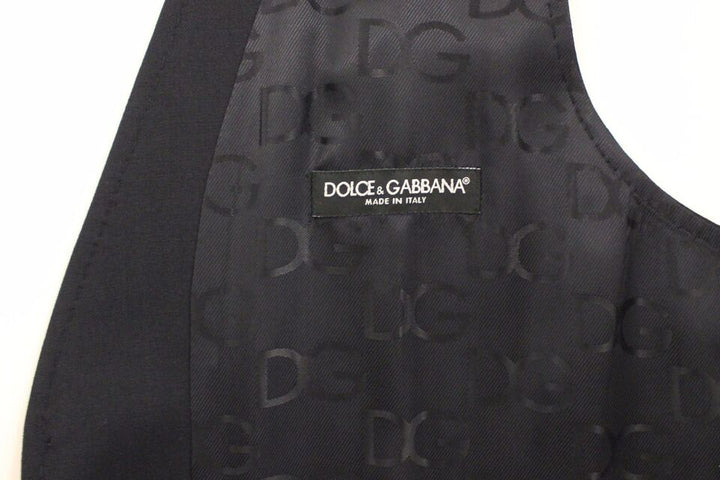 Dolce &amp; Gabbana Sample Sale Dolce &amp; Gabbana Blue Cotton Stretch Dress Vest Blazer - | Designer outlet
