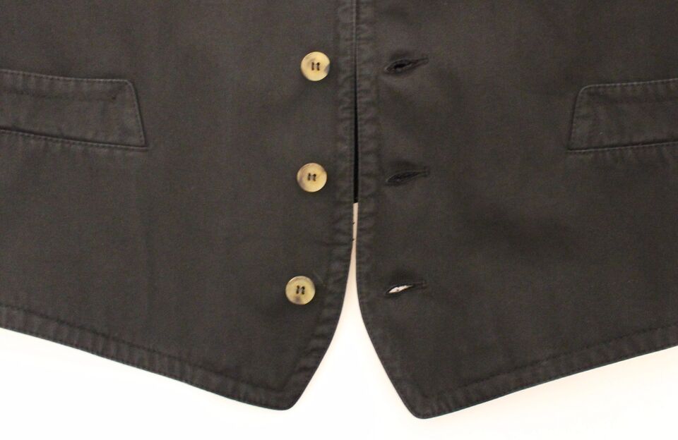 Dolce &amp; Gabbana Sample Sale Dolce &amp; Gabbana Black Cotton Viscose Dress Vest Blazer - | Designer outlet