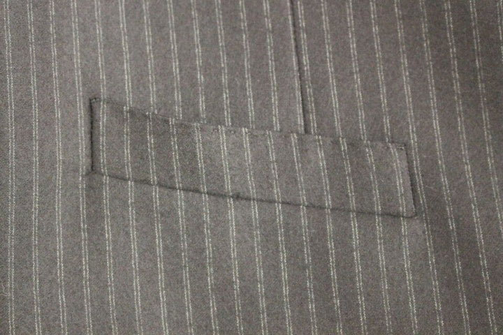 Dolce &amp; Gabbana Sample Sale Dolce &amp; Gabbana Black Striped Wool Single Breasted Vest - | Designer outlet