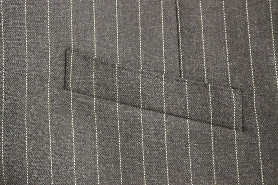 Dolce &amp; Gabbana Sample Sale Dolce &amp; Gabbana Gray Striped Wool Logo Vest Gilet Weste - | Designer outlet