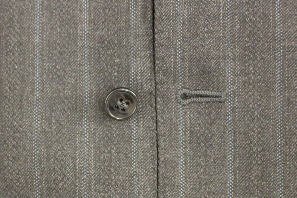 Dolce &amp; Gabbana Sample Sale Dolce &amp; Gabbana Gray Striped Wool Logo Vest Gilet Weste - | Designer outlet