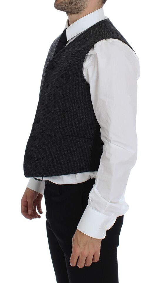 Dolce &amp; Gabbana Sample Sale Dolce &amp; Gabbana Gray Wool Blend Vest Gilet Weste - | Designer outlet