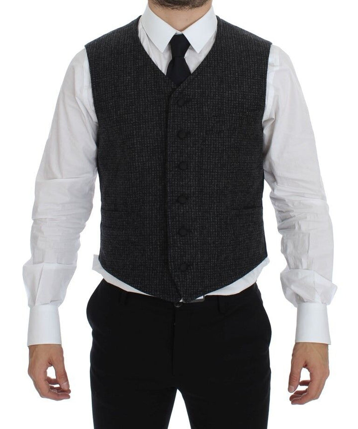 Dolce &amp; Gabbana Sample Sale Dolce &amp; Gabbana Gray Wool Blend Vest Gilet Weste - | Designer outlet