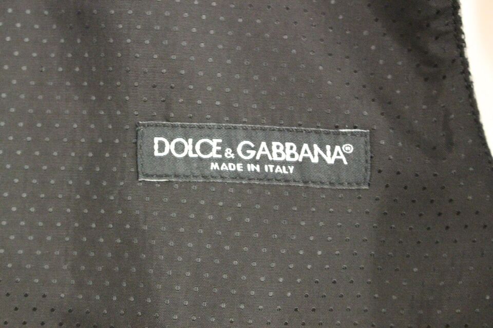 Dolce &amp; Gabbana Sample Sale Dolce &amp; Gabbana Gray Cotton Blend Logo Vest Gilet Weste - | Designer outlet