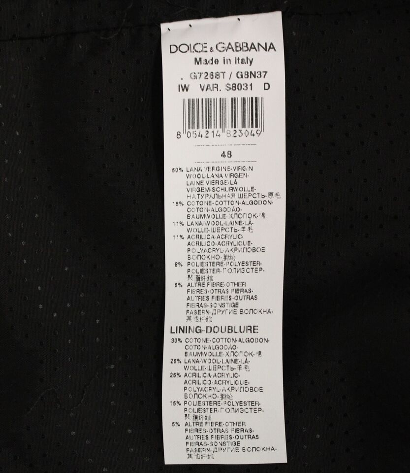 Dolce &amp; Gabbana Sample Sale Dolce &amp; Gabbana Gray Wool Blend Logo Vest Gilet Weste - | Designer outlet