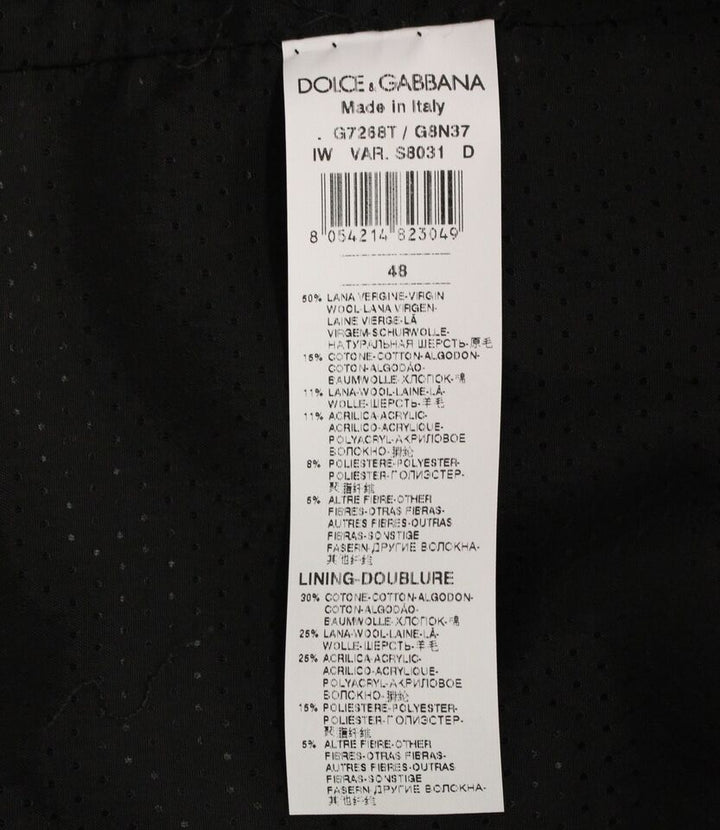 Dolce &amp; Gabbana Sample Sale Dolce &amp; Gabbana Gray Wool Blend Logo Vest Gilet Weste - | Designer outlet