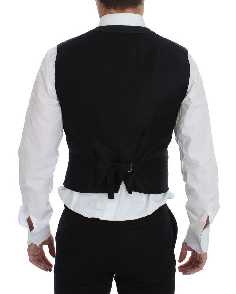 Dolce &amp; Gabbana Sample Sale Dolce &amp; Gabbana Gray Wool Blend Vest Gilet Weste - | Designer outlet