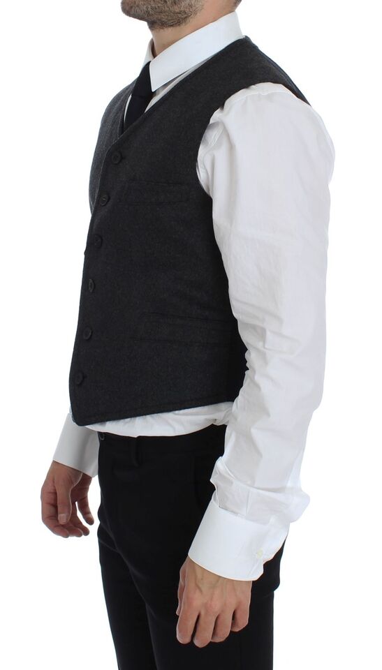 Dolce &amp; Gabbana Sample Sale Dolce &amp; Gabbana Gray Wool Blend Vest Gilet Weste - | Designer outlet