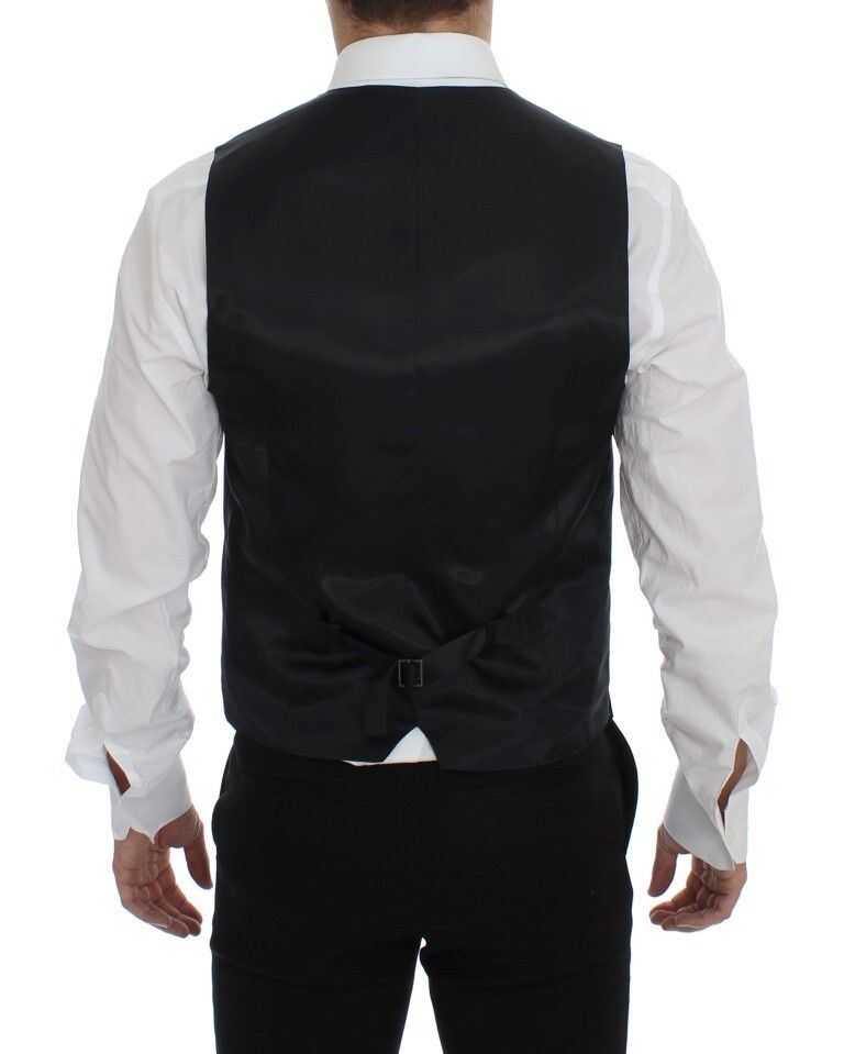 Dolce &amp; Gabbana Sample Sale Dolce &amp; Gabbana Gray Wool Silk Dress Vest Gilet Weste - | Designer outlet