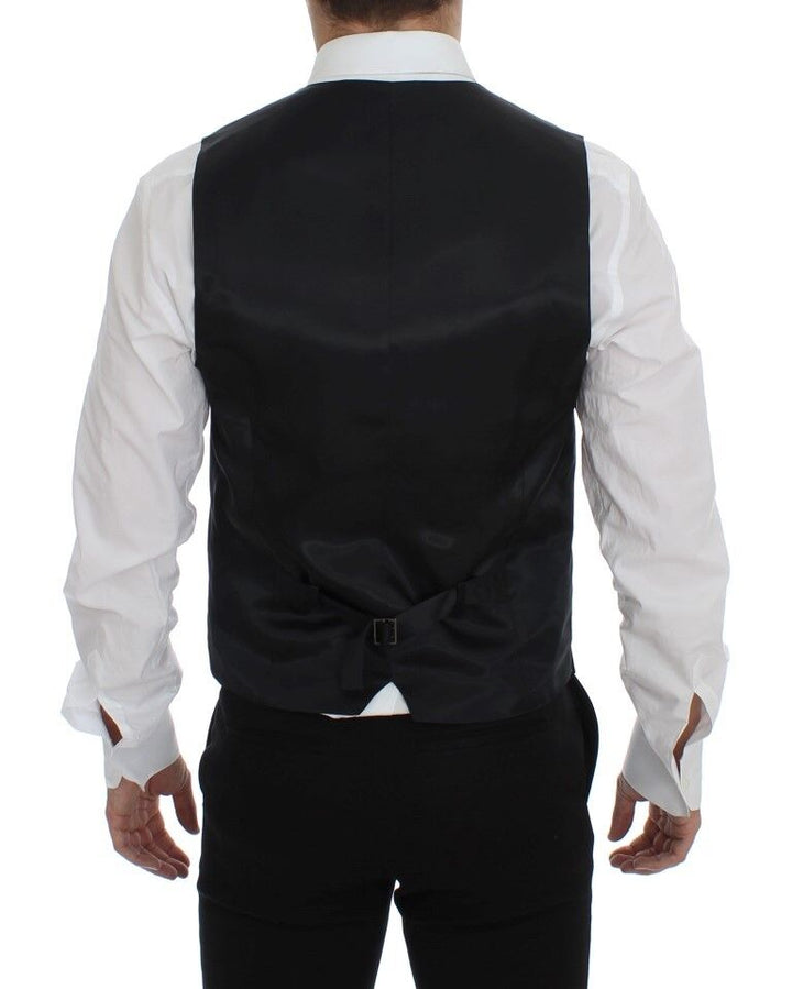 Dolce &amp; Gabbana Sample Sale Dolce &amp; Gabbana Gray Wool Silk Dress Vest Gilet Weste - | Designer outlet