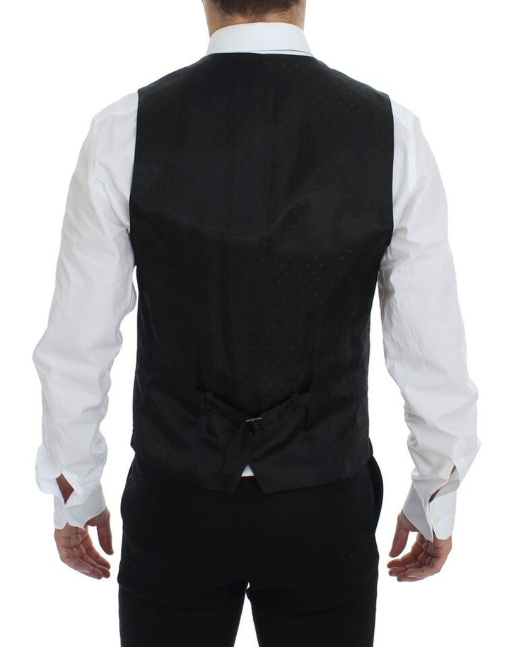 Dolce &amp; Gabbana Sample Sale Dolce &amp; Gabbana Black Wool Formal Dress Vest Gilet Weste - | Designer outlet