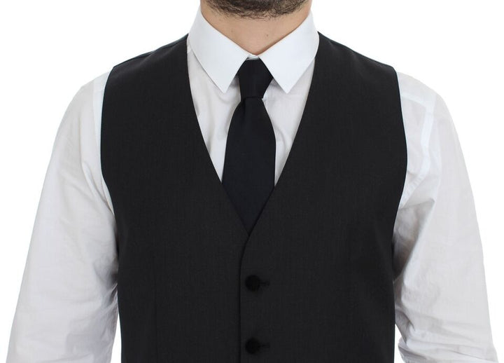 Dolce &amp; Gabbana Sample Sale Dolce &amp; Gabbana Gray Wool Formal Dress Vest Gilet Weste - | Designer outlet