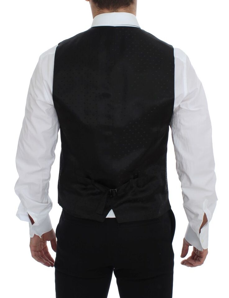 Dolce & Gabbana Gray Wool Formal Dress Vest Gilet Weste by Dolce & Gabbana outlet now on sale