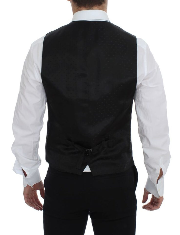 Dolce & Gabbana Gray Wool Formal Dress Vest Gilet Weste by Dolce & Gabbana outlet now on sale