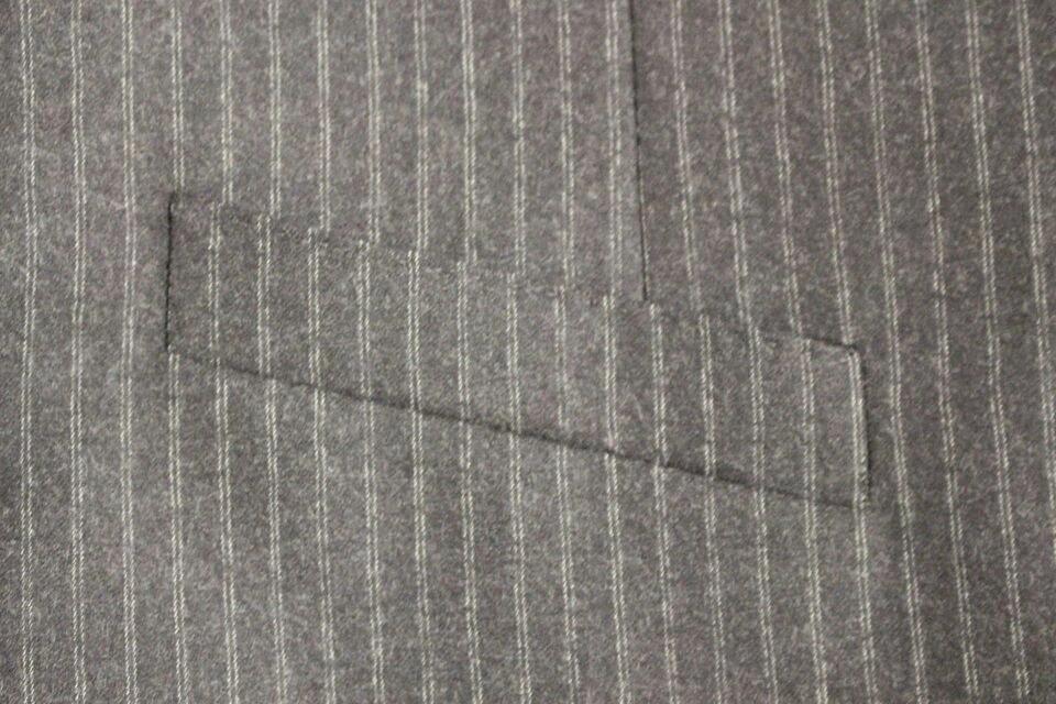 Dolce &amp; Gabbana Sample Sale Dolce &amp; Gabbana Gray Striped Wool Single Breasted Vest - | Designer outlet
