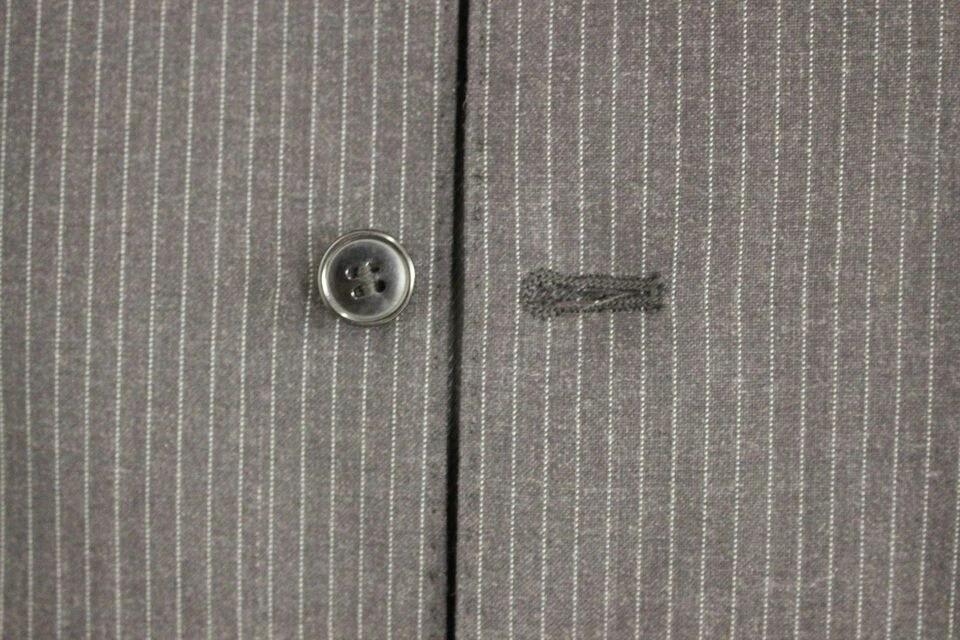 Dolce &amp; Gabbana Sample Sale Dolce &amp; Gabbana Gray Striped Wool Single Breasted Vest - | Designer outlet