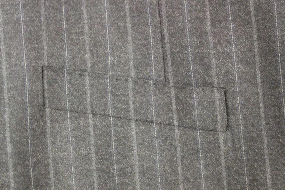 Dolce &amp; Gabbana Gray Striped Wool Logo Vest Gilet Weste by Dolce &amp; Gabbana outlet now on sale