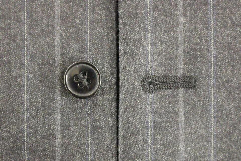 Dolce &amp; Gabbana Gray Striped Wool Logo Vest Gilet Weste by Dolce &amp; Gabbana outlet now on sale
