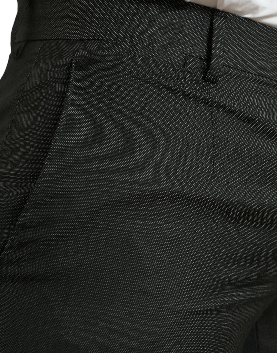 Dolce &amp; Gabbana Sample Sale Dolce &amp; Gabbana Dark Gray Stretch Slim Formal Pants - | Designer outlet