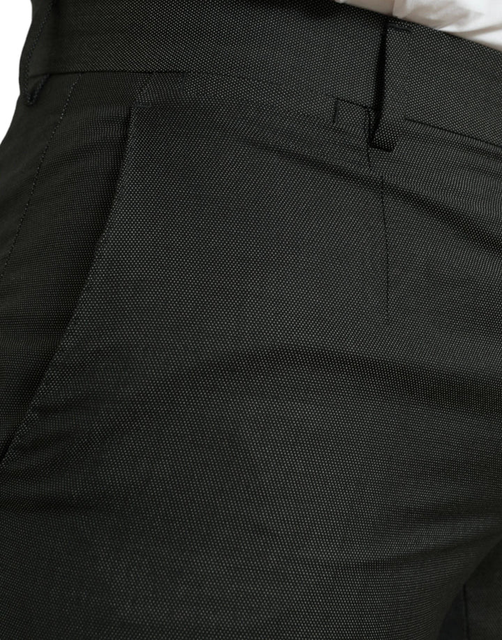Dolce &amp; Gabbana Sample Sale Dolce &amp; Gabbana Dark Gray Stretch Slim Formal Pants - | Designer outlet
