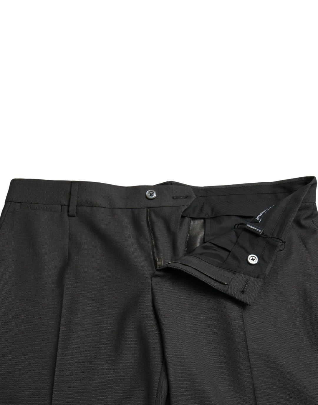Dolce &amp; Gabbana Sample Sale Dolce &amp; Gabbana Dark Gray Stretch Slim Formal Pants - | Designer outlet