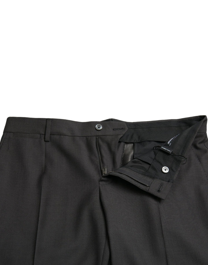 Dolce &amp; Gabbana Sample Sale Dolce &amp; Gabbana Dark Gray Stretch Slim Formal Pants - | Designer outlet