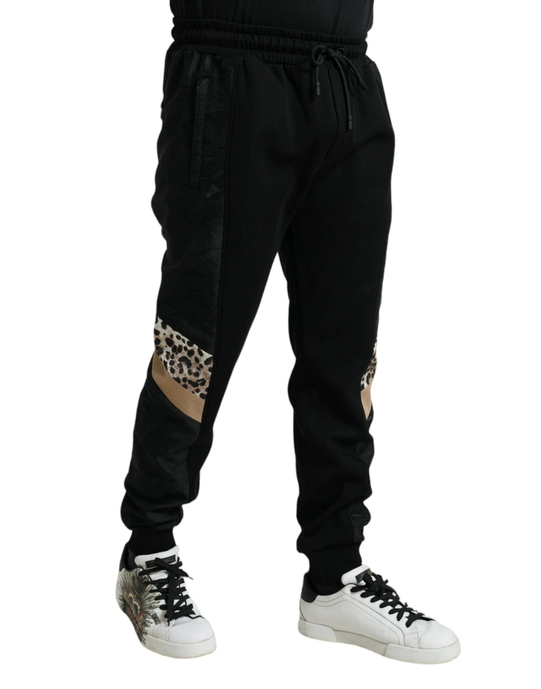 Dolce &amp; Gabbana Sample Sale Dolce &amp; Gabbana Black Cotton Slim Stretch Jogger Pants - | Designer outlet